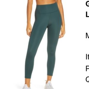 Girlfriend Collective High Waist 7/8 Leggings in Moss size XL
